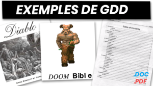 Exemples de GDD (Game Design Document)